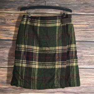 Jones New York plaid Wool Lined skirt